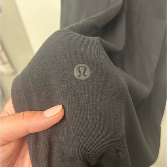 lululemon Pima Cotton Open-Black Midi Dress - Picture 5 of 5